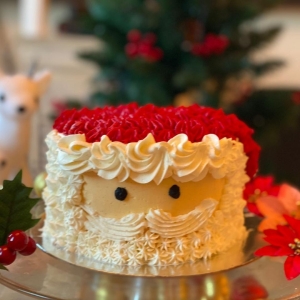 Santa Christmas Cake by Hola Keto Desserts Dubai Abu Dhabi Sharjah UAE